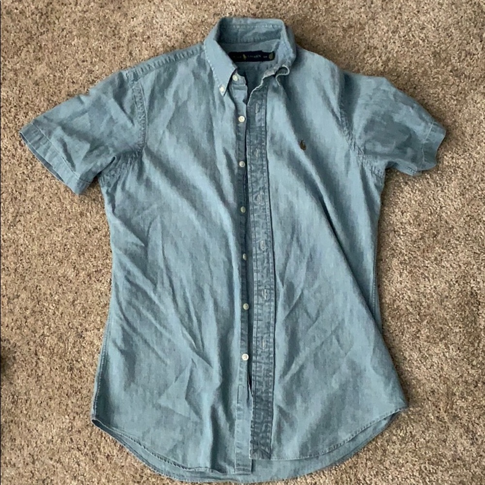 Small blue jean Ralph Lauren Men’s dress shirt